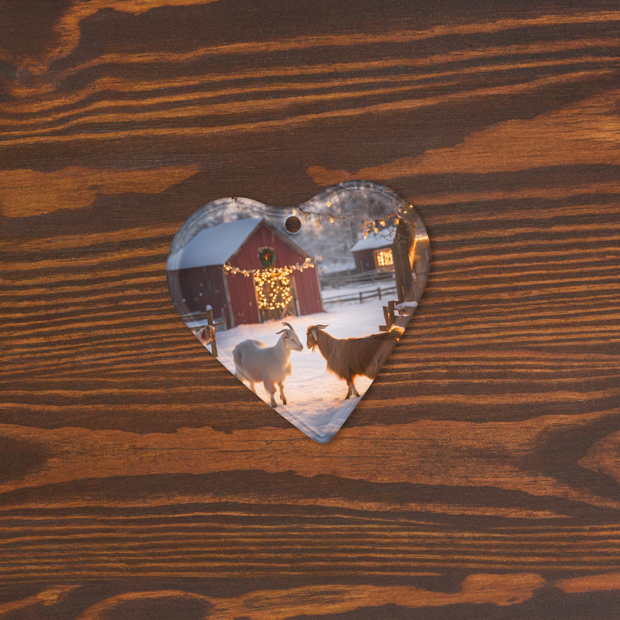 Acrylic heart ornament