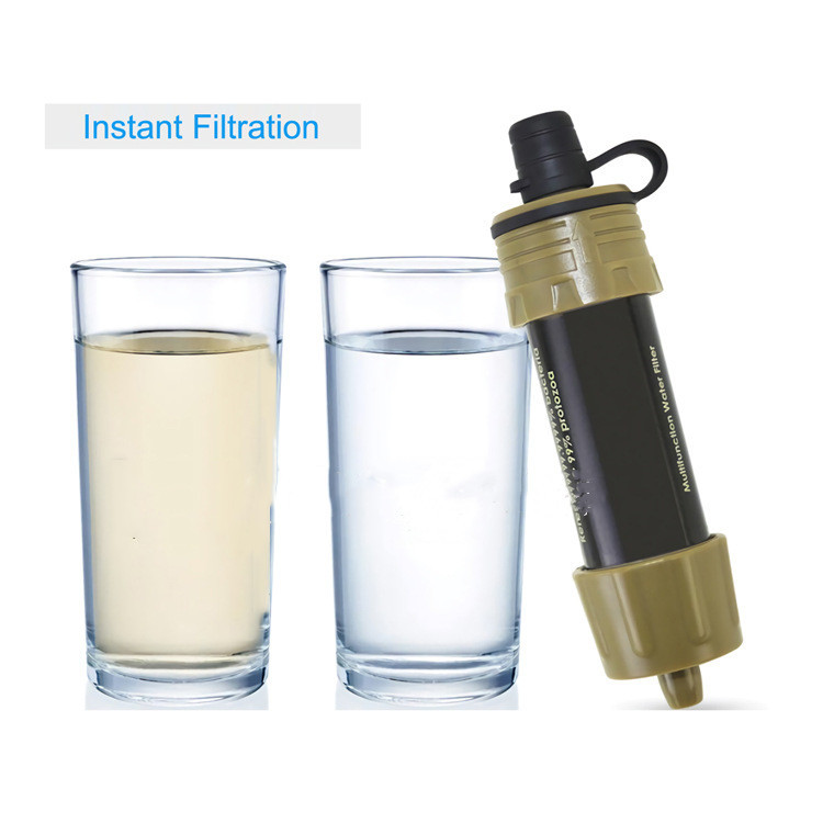 Water filter straw